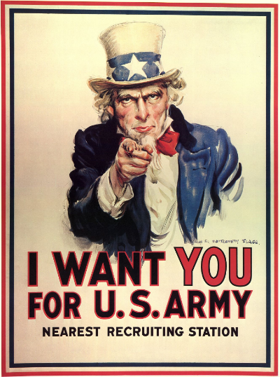 Material de propaganda ou fotografia histórica relacionada ao Committee on Public Information (CPI), o aparato governamental americano de comunicação durante a Primeira Guerra Mundial.